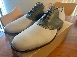 Cole Haan Air Colton Saddle Schuhe Gr-12m in Salznubuk und Grün #C10561 L@@K - Bild 1 von 14