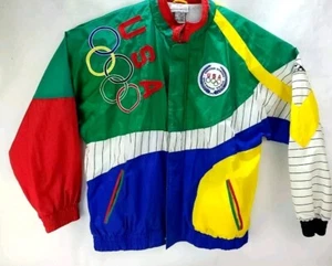 USA United States Oly Team VTG 1996 APEX 1 Colorblock Winter Jacket XL Olympic - Picture 1 of 16