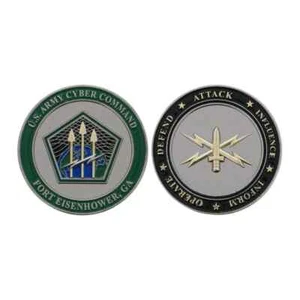 MONEDA DE DESAFÍO FORT EISENHOWER EJÉRCITO CIBERCOMANDO 1,75 - Imagen 1 de 1