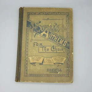 Excell's Anthems for the Choir Vol. III Hardbound Sheet Note Music c1890 - Picture 1 of 12