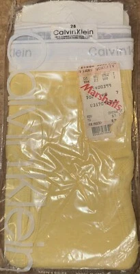 Calzoncillo Hombre Calvin Klein Vintage Amarillo Talla 28 Estilo U1020 tiro bajo Foto 1 de 2