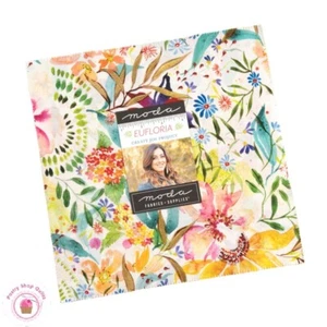 Moda EUFLORIA Create Joy LAYER CAKE 42 10" Squares Quilting Watercolor - Picture 1 of 7