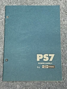 DRAKE MANUAL for Model PS7 Power Supply - Zdjęcie 1 z 4