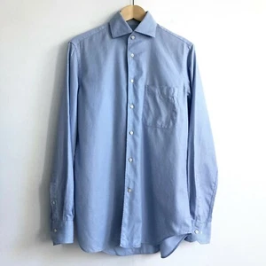 CORNELIANI Mens Dress Shirt Micro Houndstooth Made in ITALY $200 Sz 15.5 / 35 - Picture 1 of 11