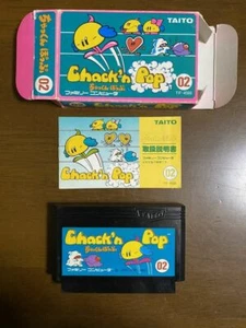 Game soft Famicom『CHAKKUN-POPPU』with an box and explanation from Japan① - Picture 1 of 12