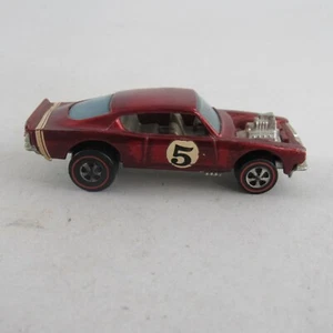 Hot Wheels Redline King Kuda rojo con interior marrón 1969 Hong Kong - Imagen 1 de 6
