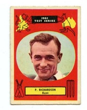 1961 Cricket Test Series A & BC Cards #15 Peter Richardson Kent