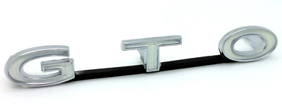 Новый 1970-1971 * Pontiac GTO передняя решетка эмблема / сделано в США значок гриля сценарий - Изображение 1 из 4