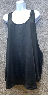 Camiseta sin mangas Fabletics Racerback negra para mujer 2X brazo grande agujero malla espalda Foto 1 de 4