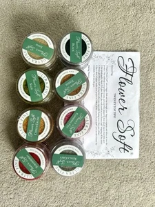 8 Flower Soft Pots, Ultra Fine, Mixed Colours, 20 ml Jars For Crafting, New - Picture 1 of 5