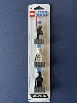 New LEGO Star Wars Magnets Set 852715 Darth Vader Snowtrooper Shadow Trooper - Image 1 of 4