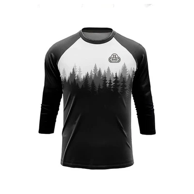 Motocross Cycling Breathable Jersey 3/4 Sleeve Shirt Sport Wear MTB Downhill - Image 1 of 4