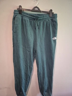 THE NORTH FACE Womens Tracksuit Trousers Joggers UK 16 Large Green Cotton  - Image 1 of 4