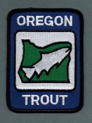 Нашивка вышитая форель Oregon - Изображение 1 из 3