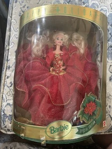 Happy Holidays Barbie Special Edition 1993 Error On Eyes - Picture 1 of 6