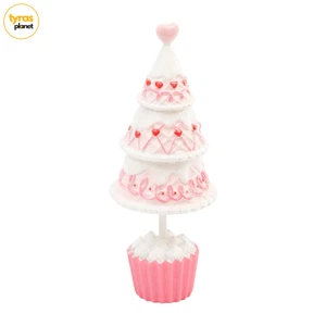 NEU 13" Cupcakes und Kaschmir Valentinstag Cupcake Herz Baum Glasur mattiert Dekor - Bild 1 von 2
