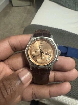 CX105 Ebel Le Modulor Automatic 1911 27 Jewels Leather Band Mens Watch - Image 1 of 4