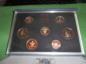 Juego de prueba de 7 monedas Royal Mint 1985 Reino Unido - Imagen 1 de 4