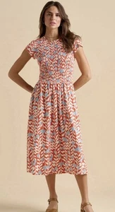 Abito vestito MIDI Brakeburn Spring Vine 100% cotone taglia 12 nuovo - Foto 1 di 3