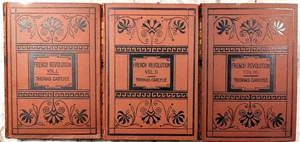 Thomas Carlyles French Revolution 3 Volume Set Hardcover c1890s Robson & Sons - Picture 1 of 5