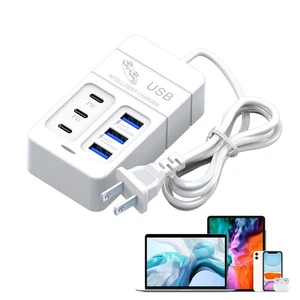USB Charging Hub USB 6-port Charging Station 35W/3A 6-Port Charging attractively - Bild 1 von 7