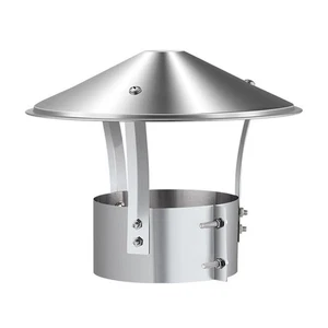 75-160mm Ventilated Rain Cap Stainless Steel Rain Pipe Cap Ventilation System - Picture 1 of 19