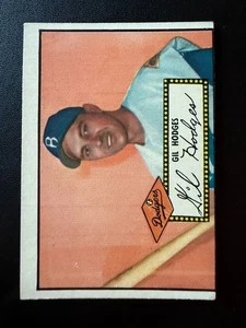 1952 Topps Gil Hodges #36 *EX+* miscut *CLEAN* RICH VIVID COLOR - Bild 1 von 2