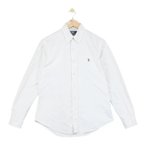 Vintage Ralph Lauren Shirt Mens Size 15.5 White Custom Fit Cotton - Picture 1 of 15