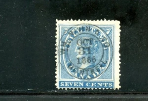 LOT 30940 USED FB7 FEDERAL BILL STAMP QUEEN VICTORIA CANADA - Picture 1 of 2