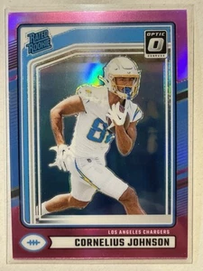 2024 Panini Donruss Cornelius Johnson #377 Optic Preview Pink Prizm Rated Rookie - Picture 1 of 2
