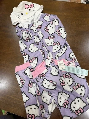Девочек Hello Kitty цельный пижама комплект средний 7/8 новый с Ярлыками  - Изображение 1 из 3
