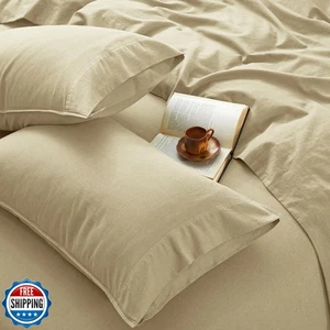OnlySet 4Pcs Organic Linen Sheets King Size, 100% French Linen from Normandy, - Picture 1 of 5