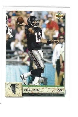 1992 Upper Deck Chris Miller #291 Atlanta Falcons NFL Football - Image 1 of 2