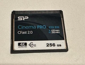 TWO Cfast 2.0 CARDS-CInema PRO 256GB and Lexar PRO 128GB-Free shipping - Picture 1 of 9