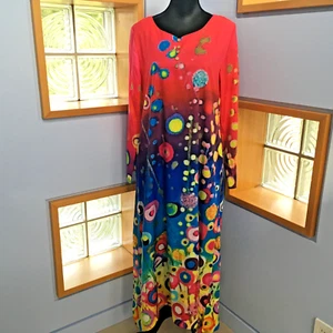 Vestido largo multicolor MissLook - talla M/L - Imagen 1 de 10