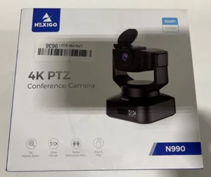 NexiGo Zoom Certified, N990 (Gen 2) 4K PTZ Webcam, Video Conference Camera - Picture 1 of 3
