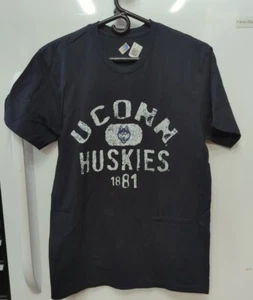 UCONN Huskies Tshirt Black Medium NWT NEW Short Sleeve Connecticut - Picture 1 of 3