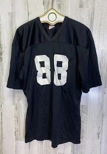 Vintage Rawlings High School Football #88 Jersey 80s 70s Size M Black USA Made - Picture 1 of 11