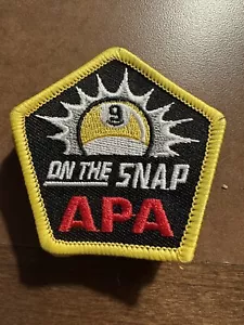 Patch APA American Poolplayers Pool 9 BALL ON THE SNAP BREAK Award Billiards - Picture 1 of 1
