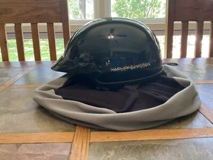 Harley Davidson Ladies Helmet Black with cover Small - almost new - Picture 1 of 2