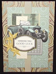 Anna Griffin Wishing You Good Luck Card w/Cream Envelope design inside envelope - Picture 1 of 7