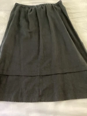 Black Linen Skirt Kim Rogers - Image 1 of 4