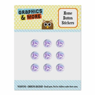 Magical Mom Unicorn and Baby Home Button Stickers Fit Apple iPhone - Image 1 of 3