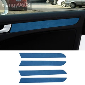 4×Suede Blue Interior Door Panel Decorative Cover For Audi A4 B8 A5 Q5 2009-2016 - Bild 1 von 10