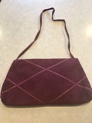 Bolsa de mão vintage Reva ultra camurça (cor marrom) - Imagem 1 de 3