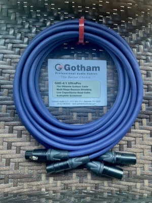 Gotham  GAC-4/1 UltraPro Interconnect Cable Assembly  1.5 meter PAIR - Image 1 of 3