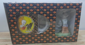 Vintage Casper The Friendly Ghost Halloween Mug set Trick Or Treat Black Cat - Foto 1 di 11