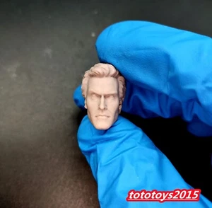 Unpainted 1:12 Evil Dead Ashley Bruce Campbell Head Sculpt For 6'' Male Body Toy - Picture 1 of 6