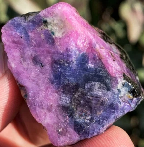 40g Gemmy!!! Natural Purple & Blue Corundum Crystal Specimen ie1996 - Picture 1 of 12