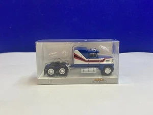 BREKINA HO SCALE 1/87 FORD LTL 9000 BLUE W/ RED/BLACK/WHITE STRIPE 85877 - Picture 1 of 9